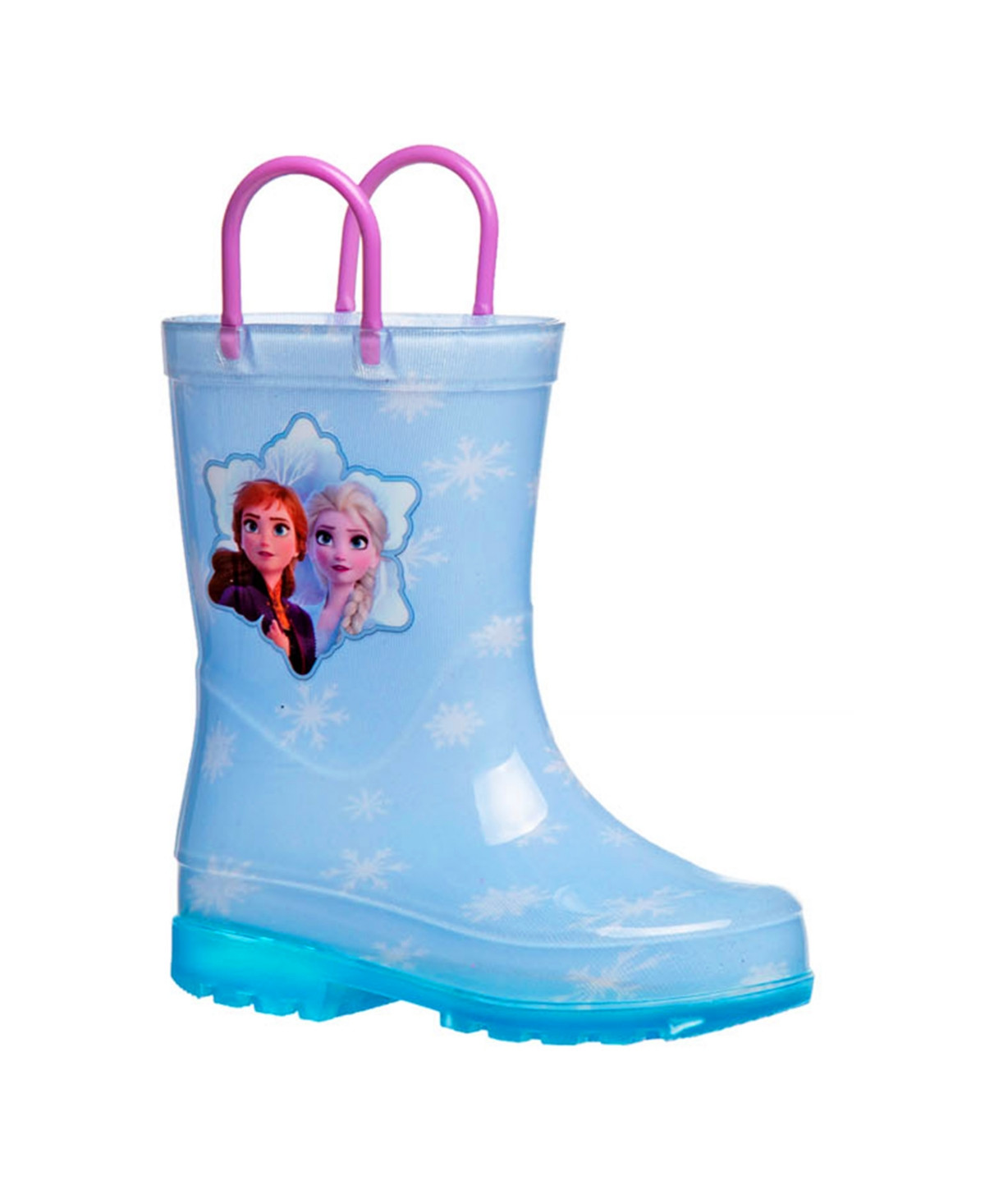 Disney Toddler Girls Frozen Anna and Elsa Dual Sizes Rain Boots - Blue | Macy's