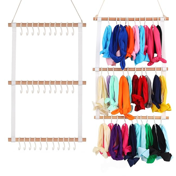 Hipcheer Headband Holder for Baby Girls, 35 Hooks Headband Organizer for Baby Girls, Baby Headban... | Amazon (US)