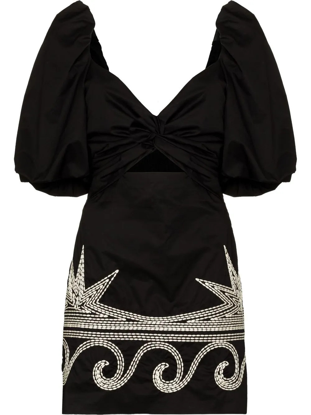 Johanna Ortiz Simple Pleasures Embroidered Minidress - Farfetch | Farfetch Global