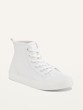 Gender-Neutral Canvas High-Top Sneakers for Kids | Old Navy (CA)