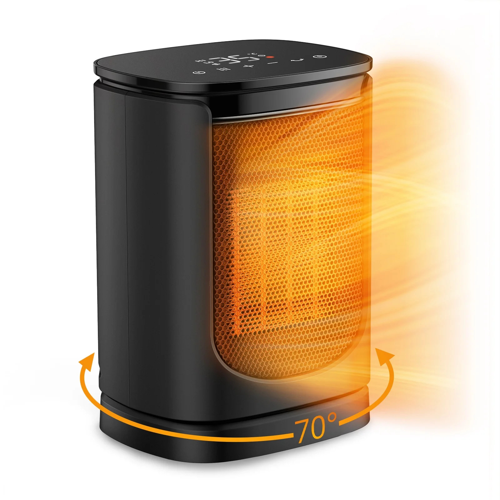Space Heater with Adjustable Thermostat, Paris Rhône 1500W Ceramic Desktop Heater for Home | Walmart (US)