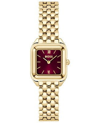 Hugo Boss Women's Mae Petite Quartz Basic Mini Ionic Plated Thin Gold Steel Watch, 22mm - Macy's | Macy's