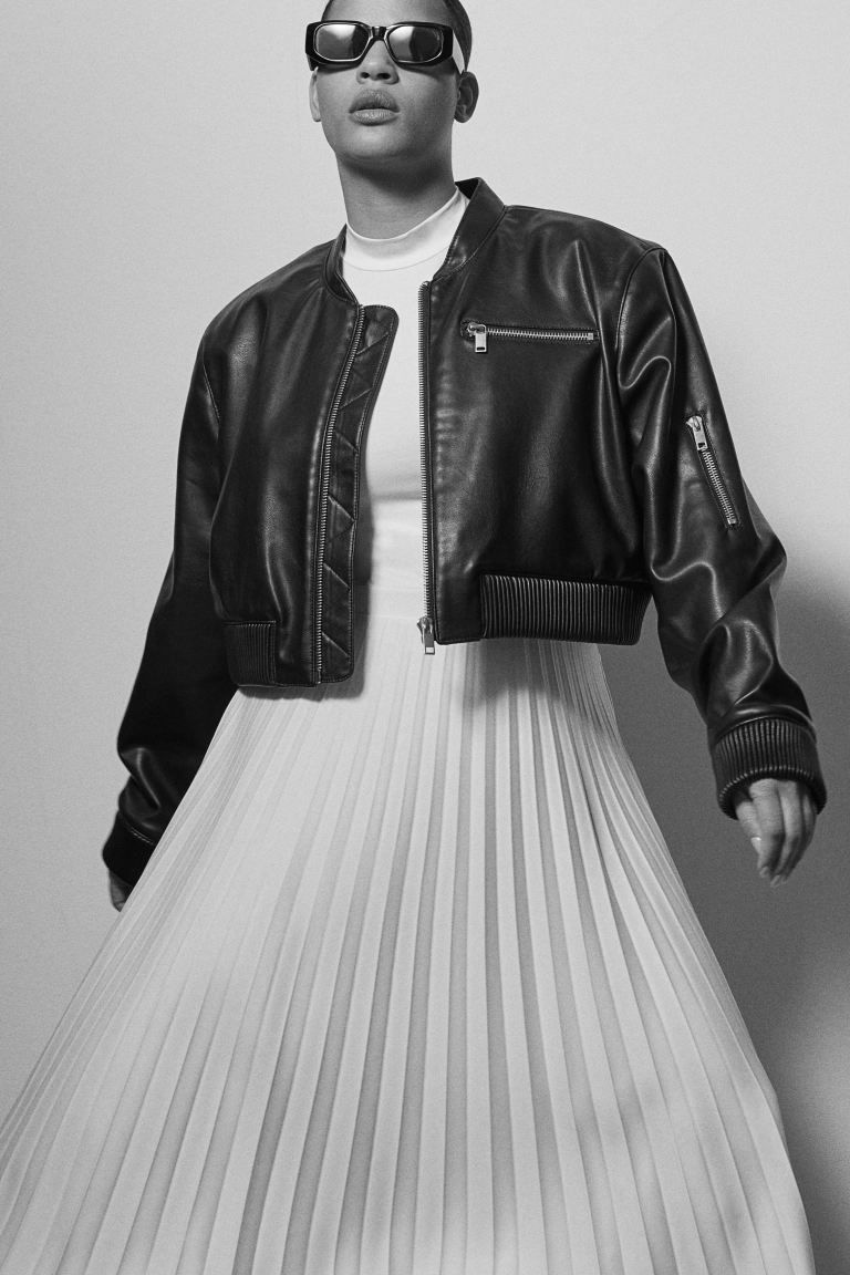 Pleated Skirt - Cream - Ladies | H&M US | H&M (US + CA)