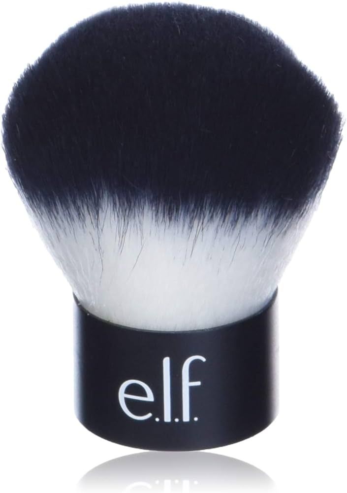 e.l.f., Kabuki Face Brush, Synthetic Haired, Versatile, Compact, Applies Bronzer, Powder, or High... | Amazon (US)