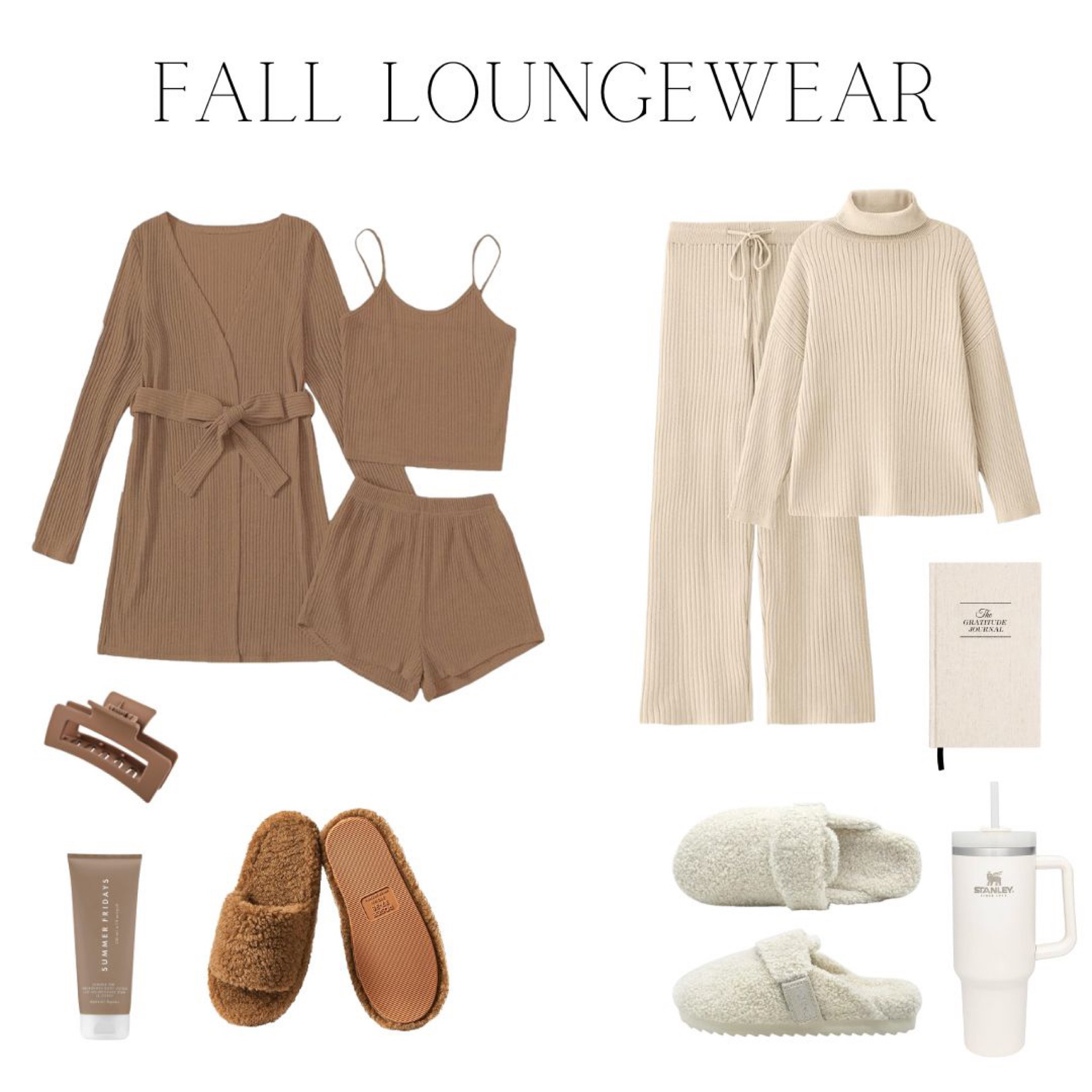 Fall Lounge Sets 



cozy wear, cozy style, cozy sets, comfy cozy, lazy day outfit, loungewear, fuzzy slippers, relaxed outfit, sweater weather, home outfits, cozy wardrobe, fall inspo, fall style inspo, fall outfit inspo, casual chic style, casual outfit, seasonal style, seasonal fashion

#LTKstyletip #LTKSeasonal #LTKGiftGuide