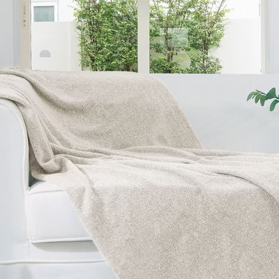 Cheer Collection Ultra Soft Knit Throw Blanket 50 x 60 inches - Taupe | Target