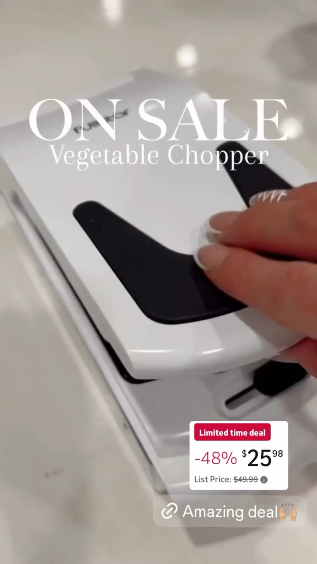 This vegetable chopper is a kitchen must have! Make sure you snag it while it’s almost 50% off❣️this deal is only for a limited time. 

#LTKSaleAlert #LTKHome