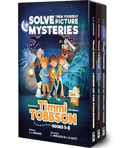 Timmi Tobbson Big Boxed Set: Solve-Them-Yourself Picture Mystery Adventures for Boys and Girls ag... | Amazon (US)