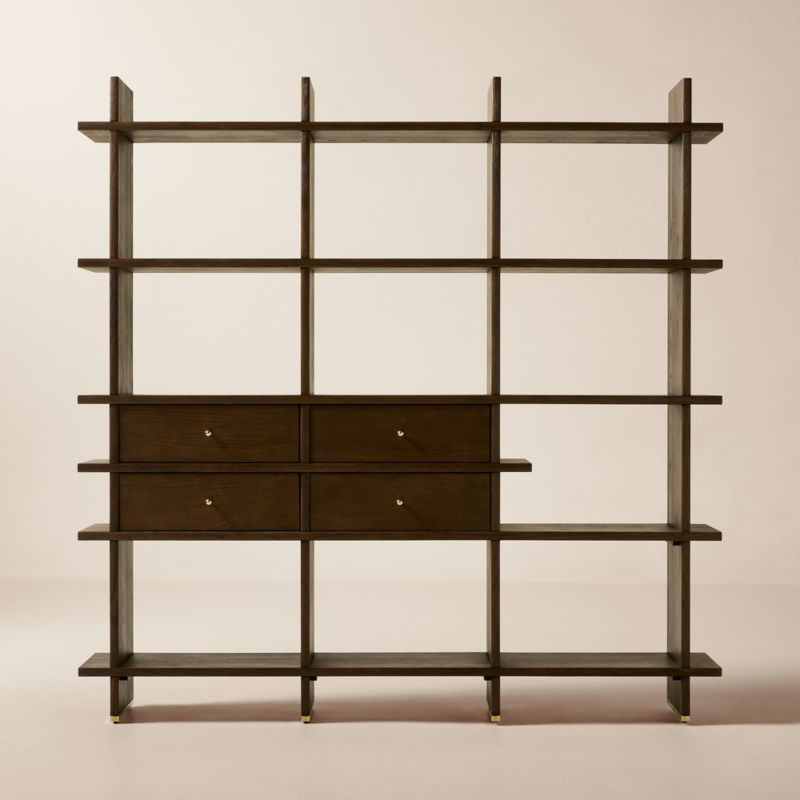 Madison Dark Oak Bookcase by Todd Snyder | CB2