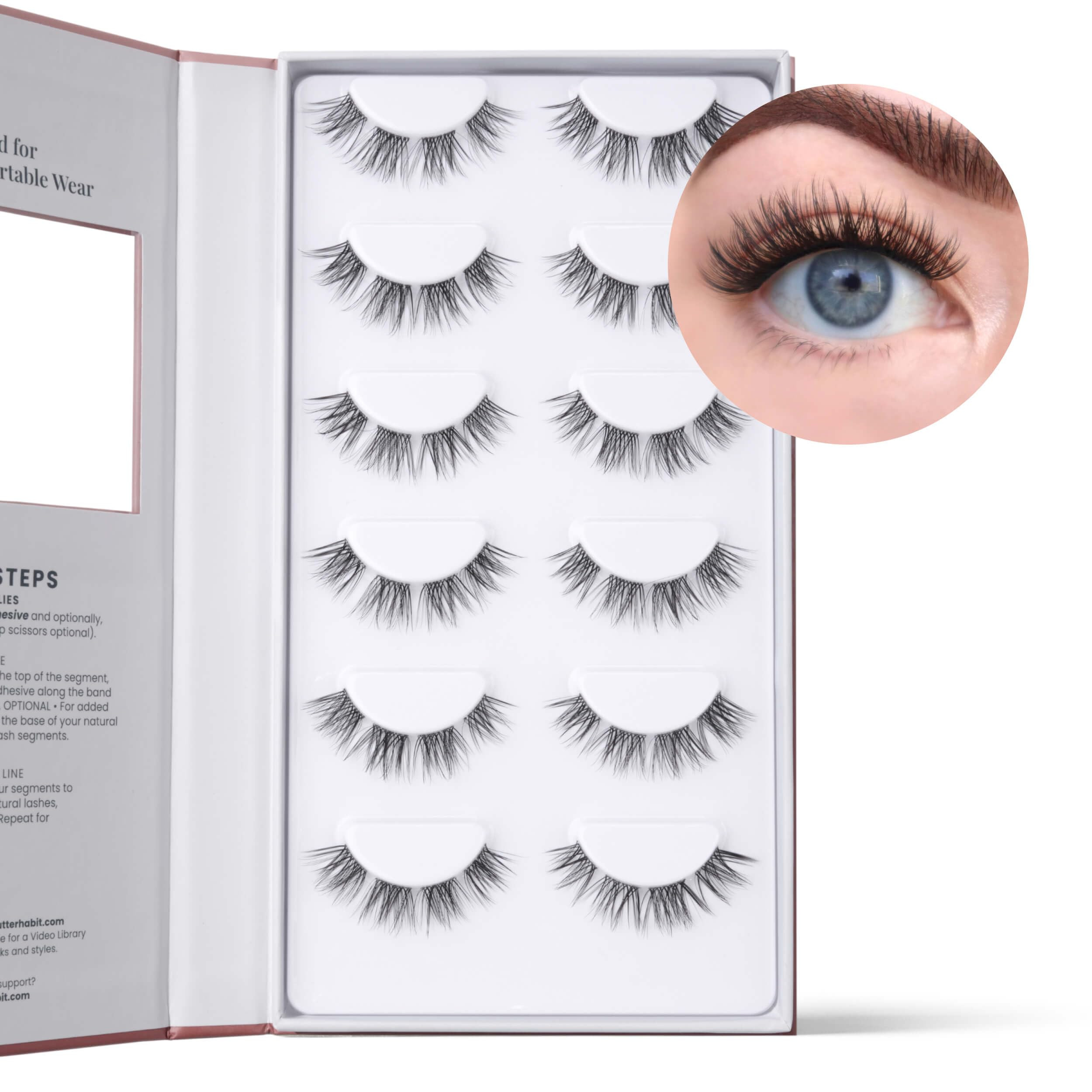 Sweetheart Doll-Eyed Lash Clusters for Women, Salon Quality At Home Eyelashes Extension Kit, 6 La... | Amazon (US)