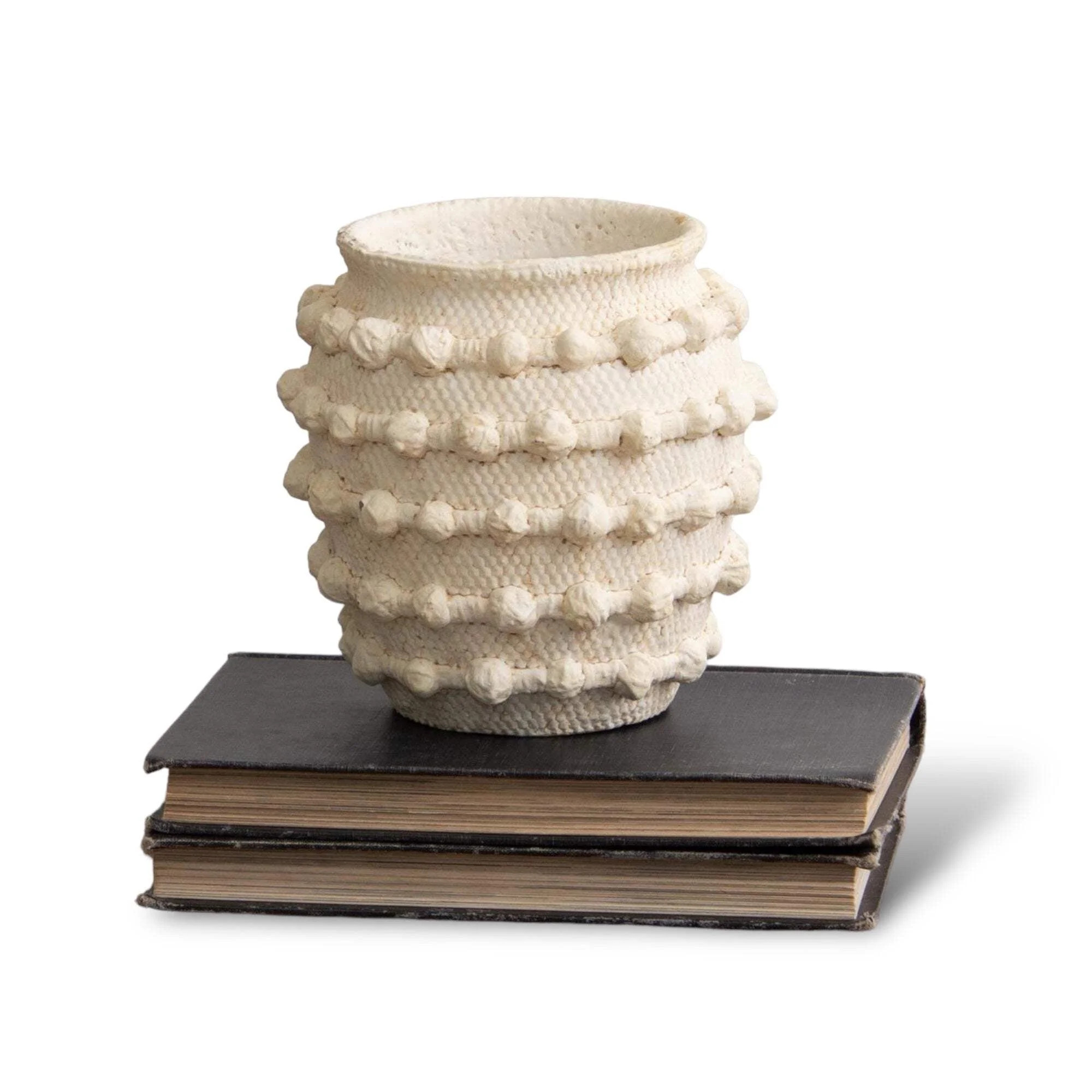 Ivory Textured Knot Cement Vase | Walmart (US)