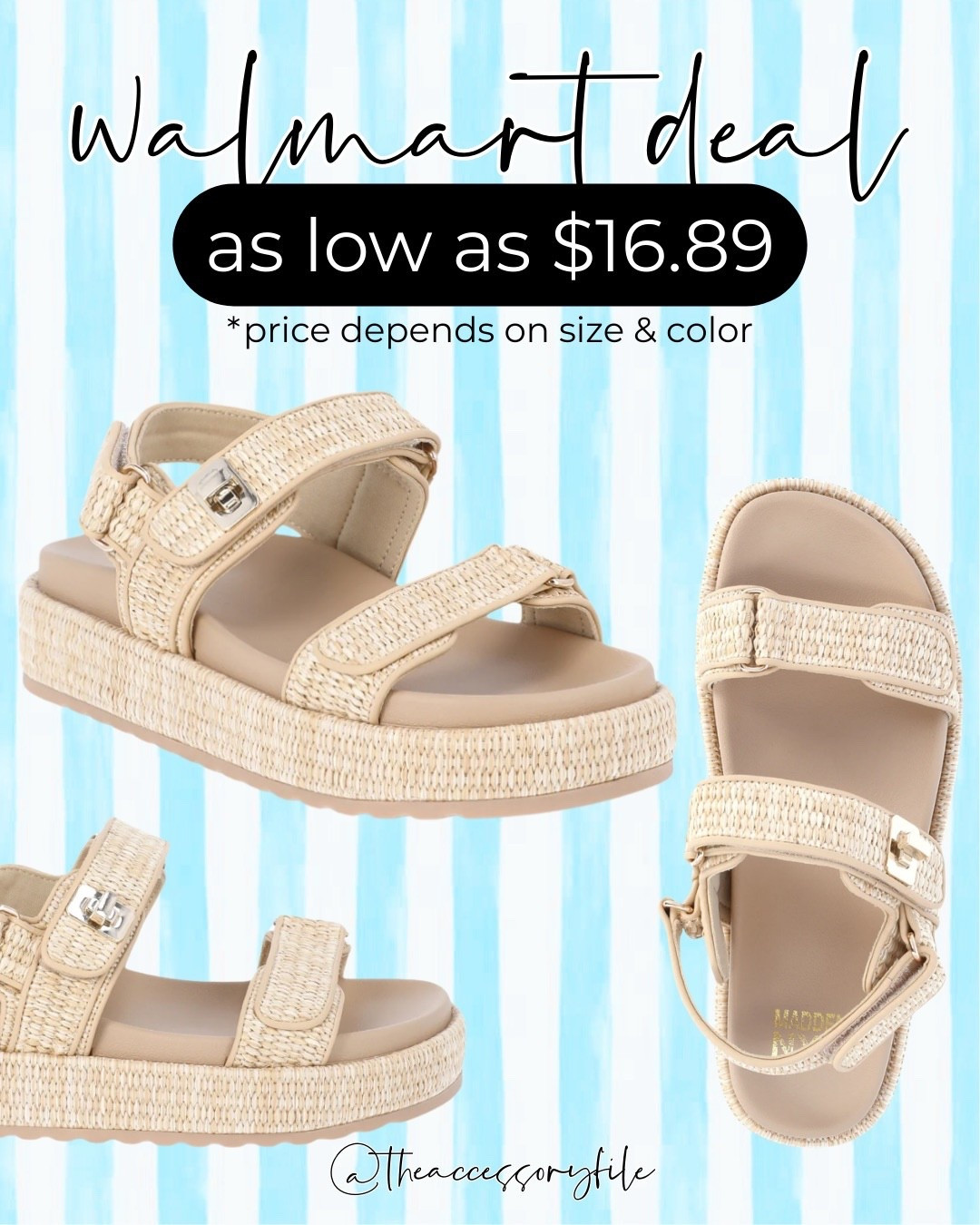 *price depends on size 

Walmart finds, Walmart deals, Walmart fashion, Walmart style, Walmart shoes, sandals, spring shoes, summer shoes, summer outfits, summer fashion, spring shoes, spring outfits, spring fashion 

#LTKSeasonal #LTKSaleAlert