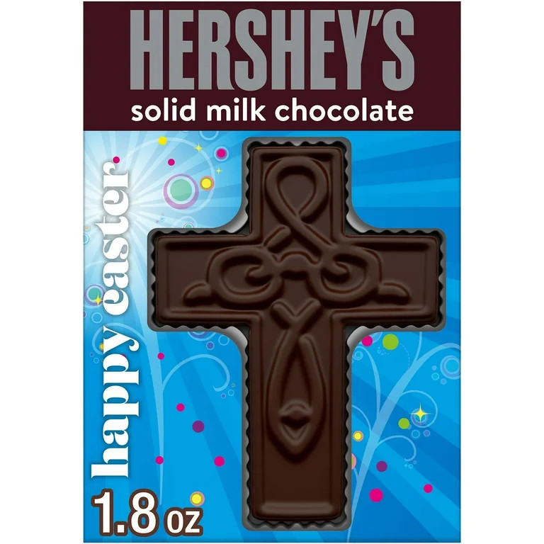 Hershey`s Solid Milk Chocolate Cross, Easter Candy Gift Box, 1.8 oz | Walmart (US)