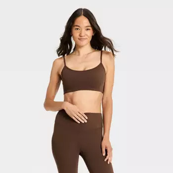 Women's Longline Cross Back Active Tank Top - JoyLab™ Black M | Target