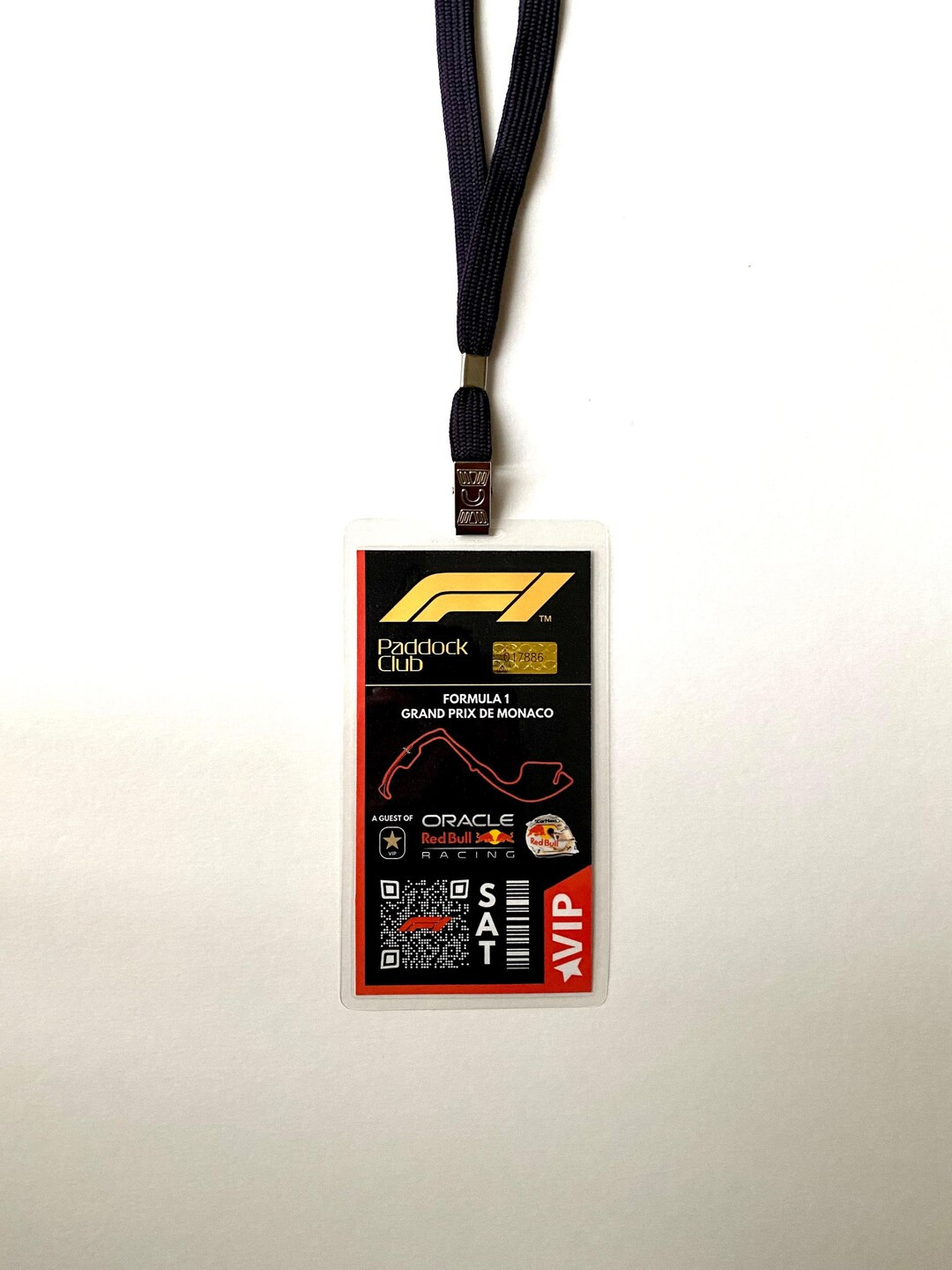 Formula 1 Monaco Paddock Club Commemorative Pass With Hologram, QR Code and Lanyard Red Bull Ferr... | Etsy (US)