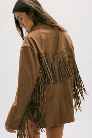 We The Free Fringe Out Vegan Suede Jacket | Free People (Global - UK&FR Excluded)