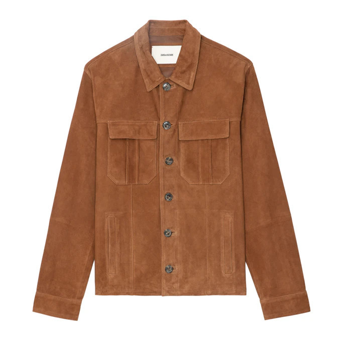 Blouson Kuba Suède Cognac - Taille M - Homme | Zadig & Voltaire (FR)