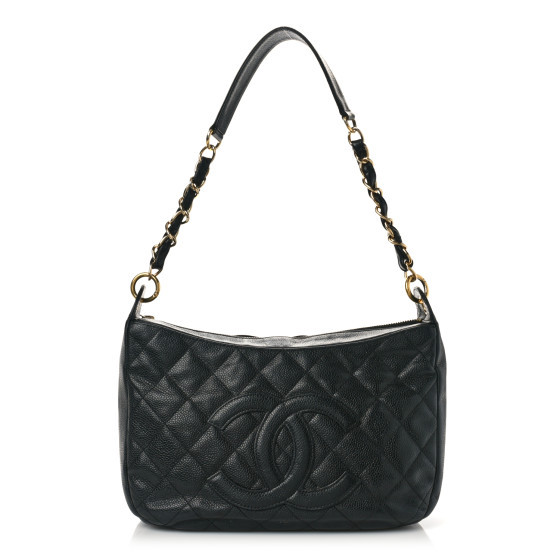 Caviar Quilted Timeless CC Shoulder Bag Black | FASHIONPHILE (US)