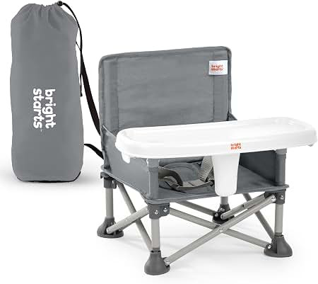 Bright Starts Pop \u2018N Sit Portable Booster Seat, 3-in-1 Floor Seat, Travel High Chair & Toddl... | Amazon (US)