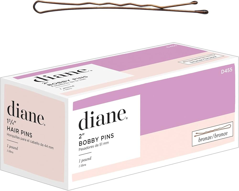 Diane 2” Bronze Bobby Pins for Women, Girls, Hairdressing, Salon, Hair Pins with Ball Tips for ... | Amazon (US)