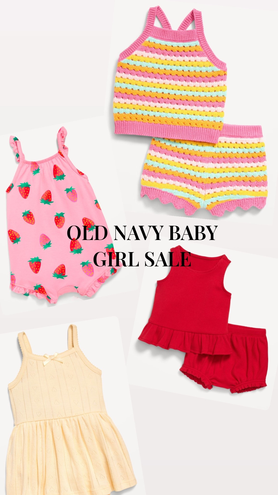 SO many cute items at Old Navy right now on a HUGE DISCOUNT. These baby girl items are definitely in my cart! RUN!

#LTKSaleAlert #LTKStyleTip #LTKBaby