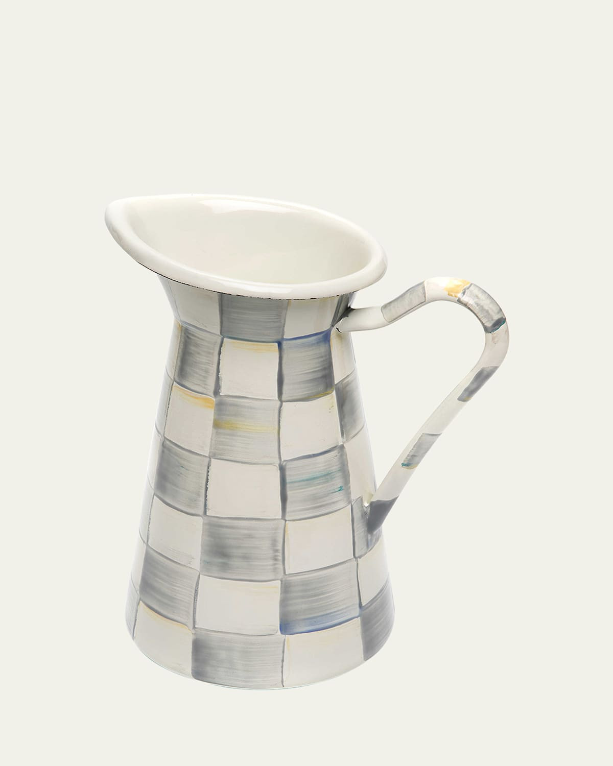 Sterling Check Enamel Practical Pitcher, Medium | Bergdorf Goodman