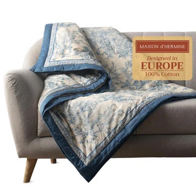 Maison d' Hermine Throw Blanket for Couch Lightweight Soft Warm Breathable Cotton Throw Blankets for Bed Girls Boys Women Men Gift Sofa Travel Room Va | Wayfair North America