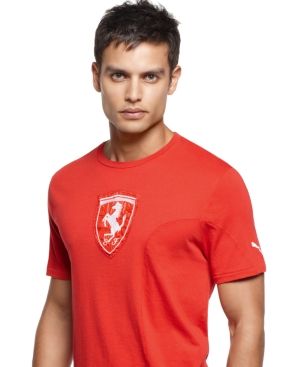 Puma Men's T-Shirt, Ferrari Shield Logo Tee | Macys (US)