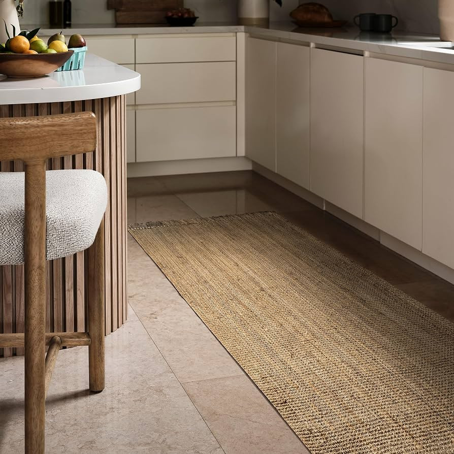nuLOOM Daniela Natural Solid Flatweave Runner Rug, 2' x 6' | Amazon (US)