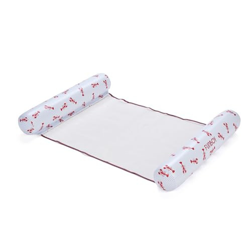 FUNBOY Inflatable Pool Hammock, Red, White, Blue Lobster Print with Multiple Floating Positions for Pool, Lake & Beach, | Amazon (US)