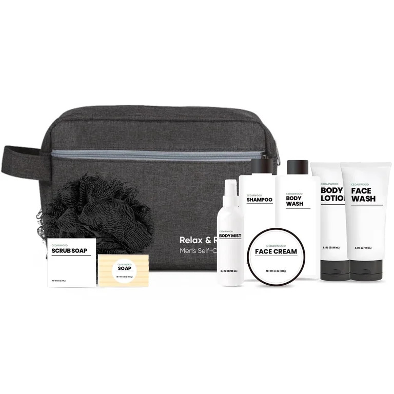 Body & Earth Spa Gift Baskets for Men, Cedar Scented Bath Set for Dad, Birthday Father's Day Gift... | Walmart (US)