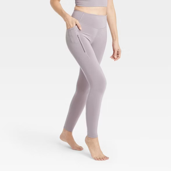 Women's Brushed Back Leggings 28" - All in Motion™ | Target