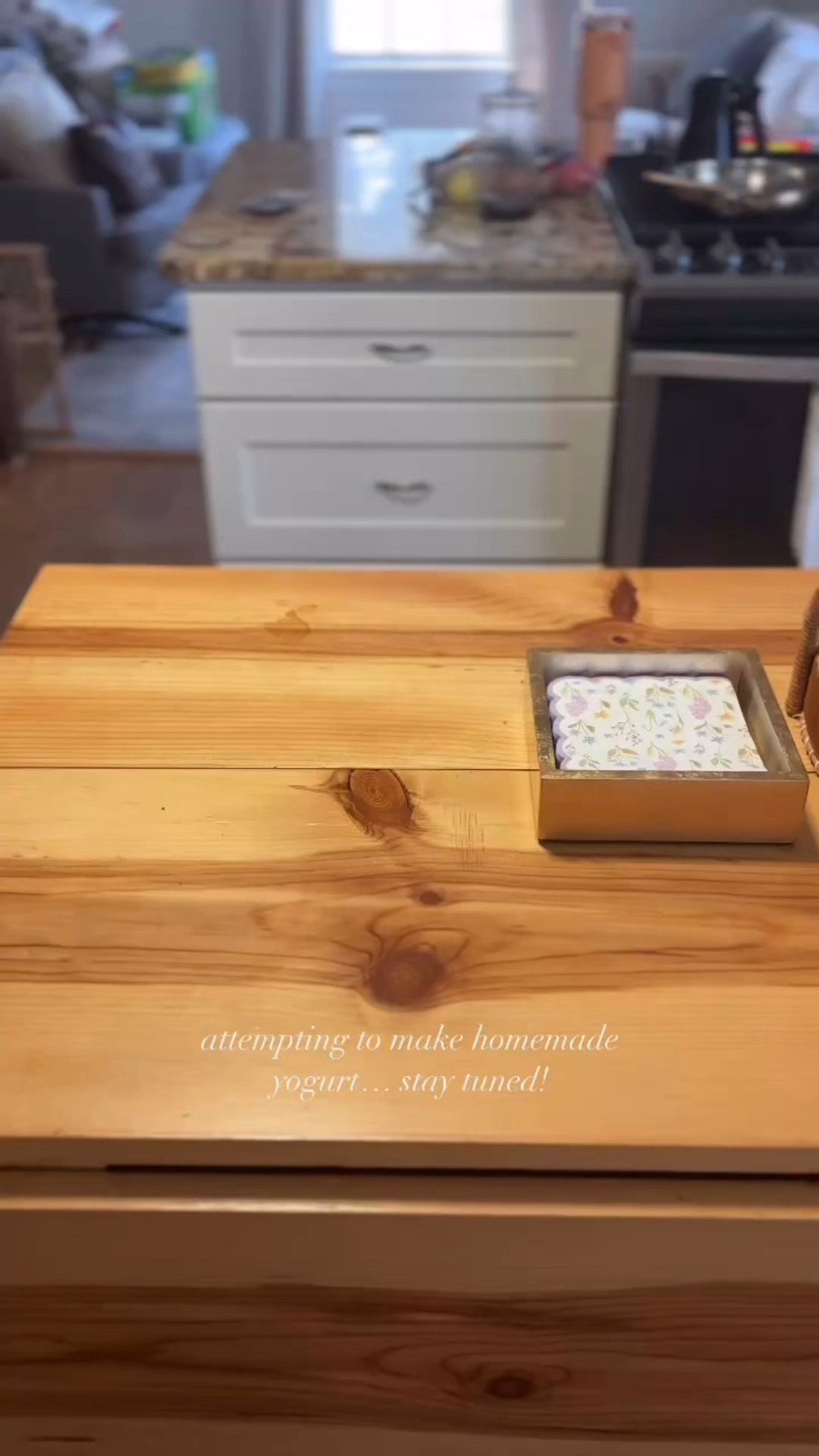 making homemade yogurt for the first time! Linked everything I could! Napkins are from TJ Maxx 🫶🏻