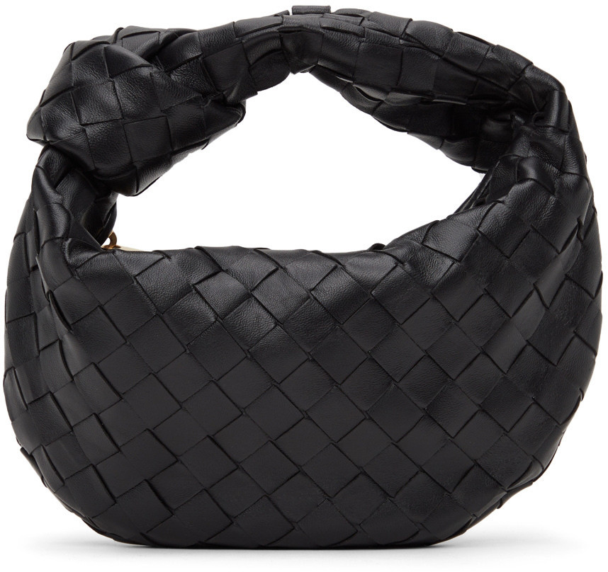 Bottega Veneta Black Mini Jodie Bag | SSENSE
