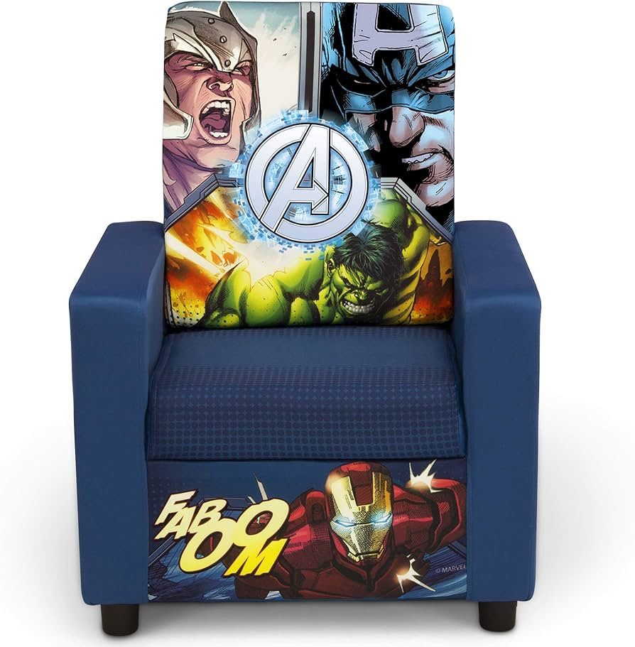 Marvel Avengers High Back Upholstered Chair Iron by Delta Children | Amazon (US)