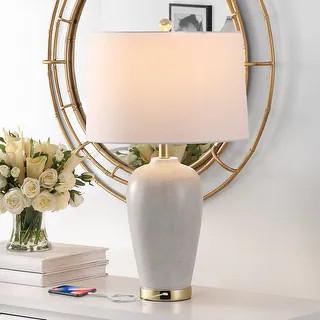 SAFAVIEH Lighting Kline 26-inch LED Table Lamp - 15" W x 15" L x 26" H - 15" W x 15" L x 26" H - ... | Bed Bath & Beyond