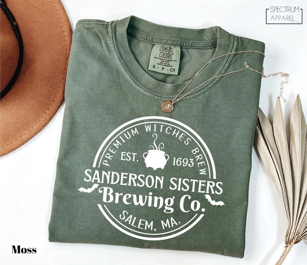 Comfort Colors® Sanderson Sisters Brewing Co T-shirt, Hocus Pocus Sanderson Sisters Shirt, Hallo... | Etsy (US)