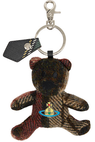 Brown Teddy Bear Keychain | SSENSE