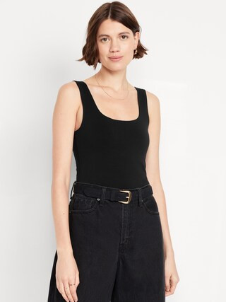 Double-Layer Scoop-Neck Tank Top | Old Navy (US)