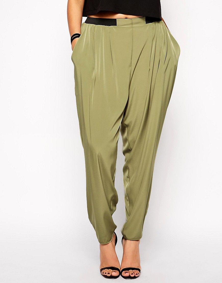 ASOS CURVE Pant With Elastic Waist Detail | ASOS US