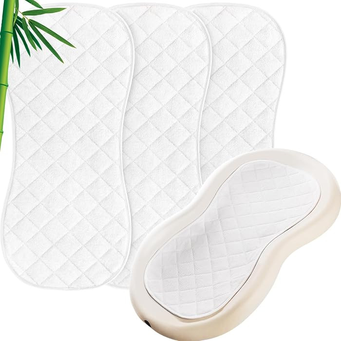 Moonsea Quilted Thicker Changing Pad Liner 3 Pack Waterproof, Fit for Changing Table Liners are W... | Amazon (US)