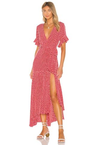 Privacy Please Solana Maxi Dress in Red & White Dot from Revolve.com | Revolve Clothing (Global)