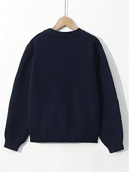 Amazon.com: Verdusa Girl's American Flag Print Pullover Sweaters Round Neck Long Sleeve Knit Top Royal Blue 12 Years: Clothing, Shoes & Jewelry | Amazon (US)
