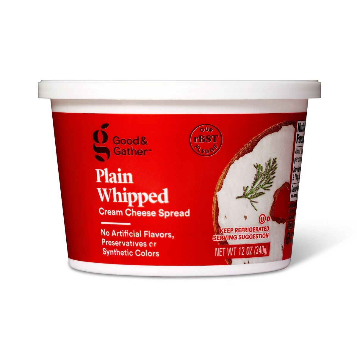Whipped Plain Cream Cheese Spread - 12oz - Good & Gather™ | Target