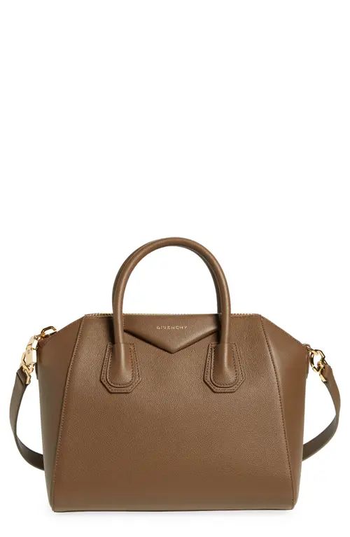 Givenchy Small Antigona Leather Satchel in Taupe at Nordstrom | Nordstrom