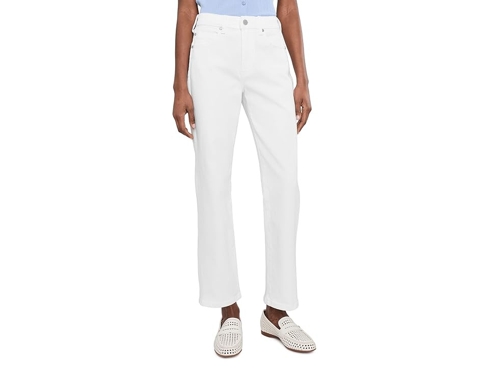 Liverpool Los Angeles Petite Mid-rise Kennedy Straight Leg Jeans Women's Jeans Bright White: 6P 28 | Zappos.com