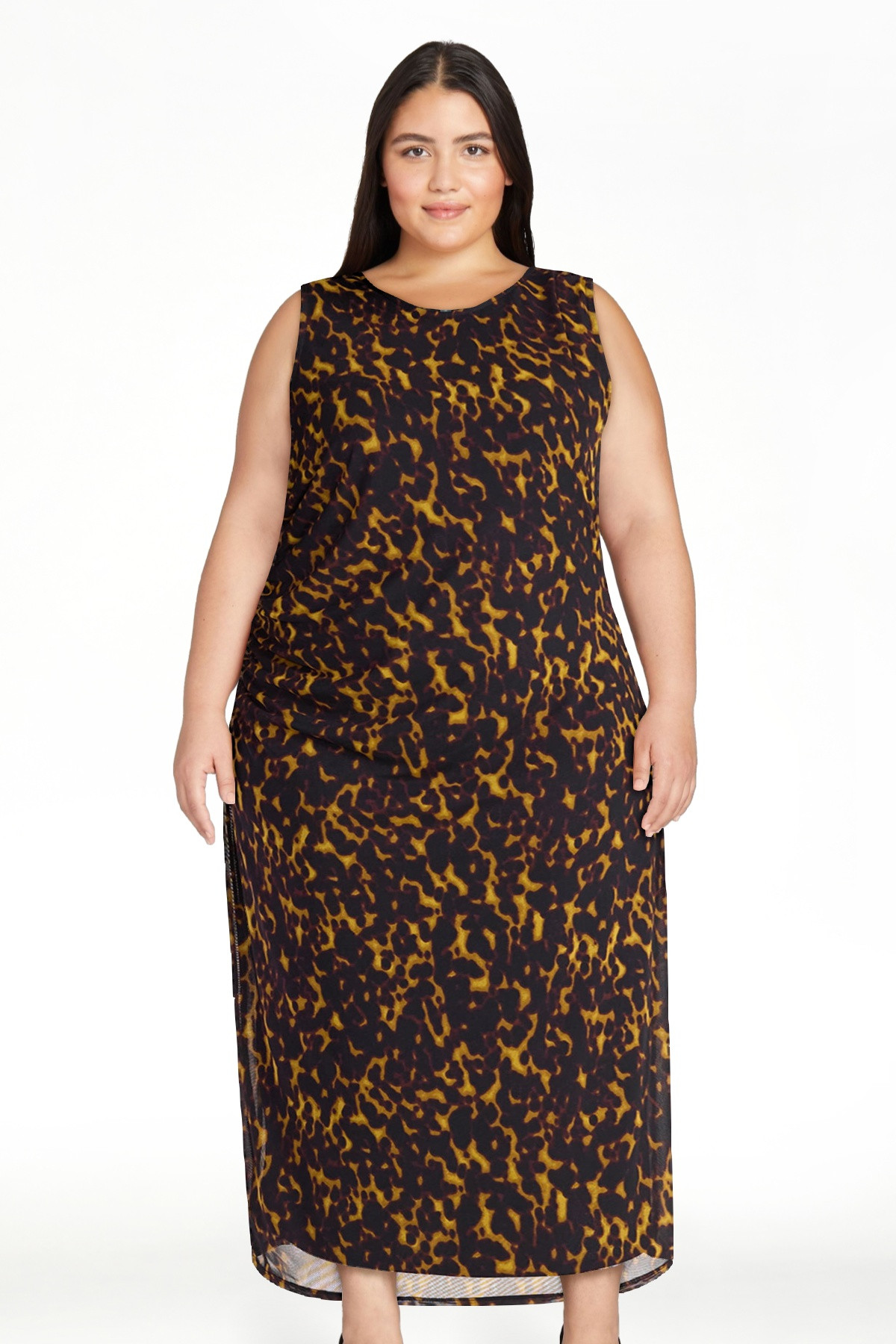 Terra & Sky Women's Plus Draped Column Dress, Sizes 0X-5X | Walmart (US)