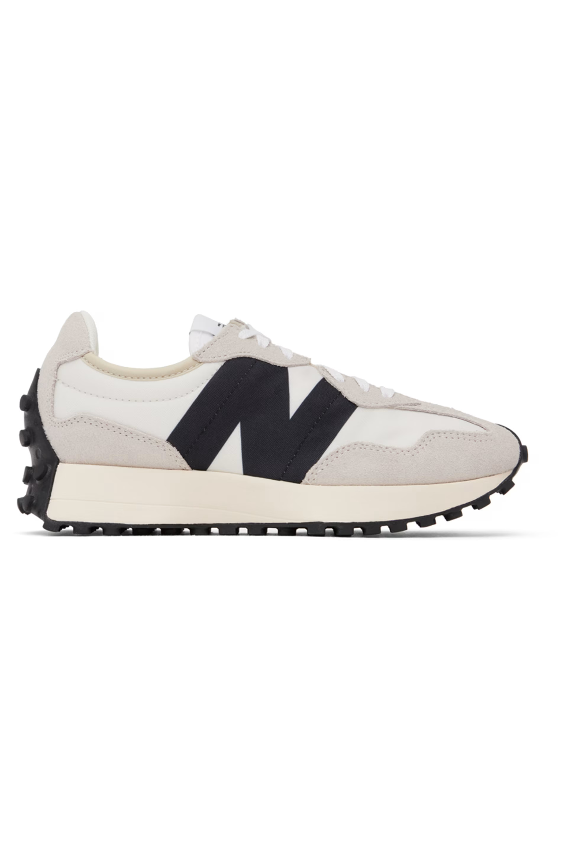 New Balance - White & Gray 327 Sneakers | SSENSE