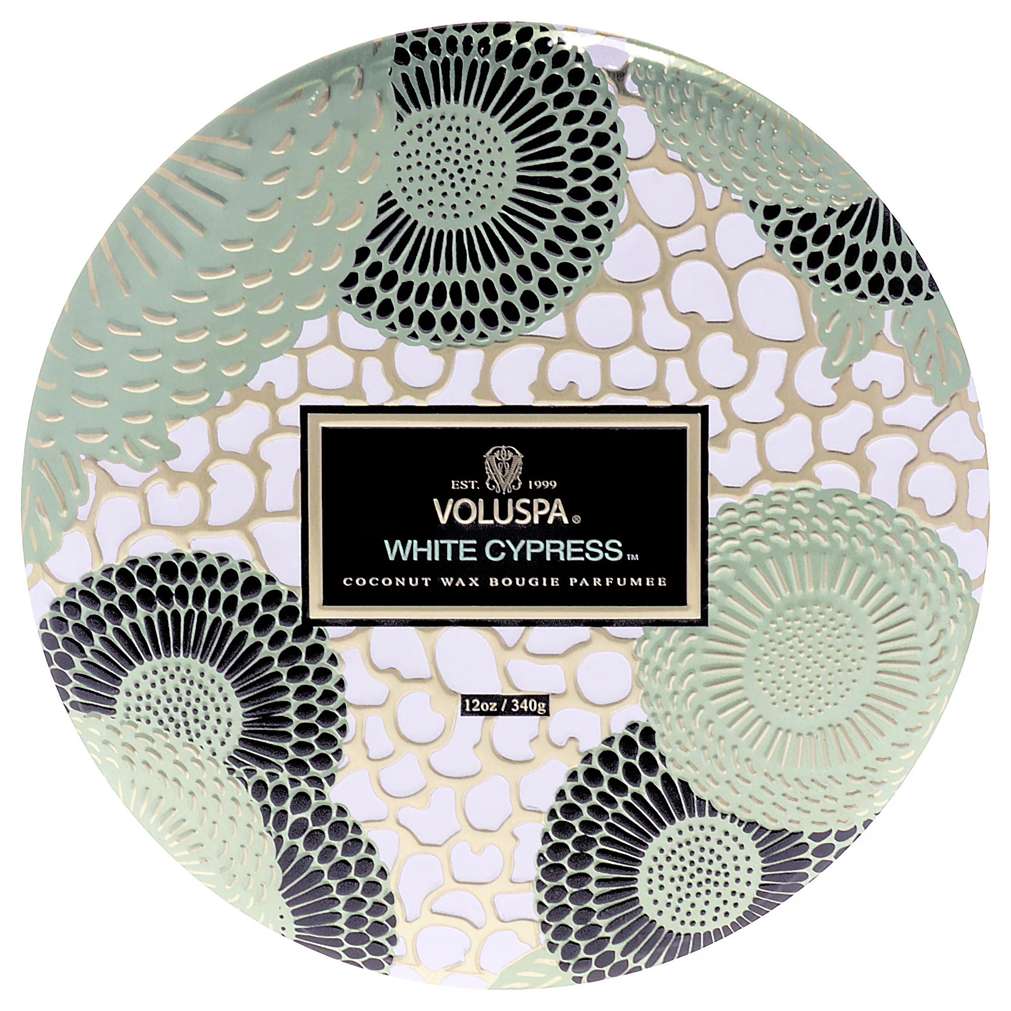 Japonica Collection 3 Wick Tin Candle - White Cypress by Voluspa for Unisex - 12 oz Candle | Shop Simon
