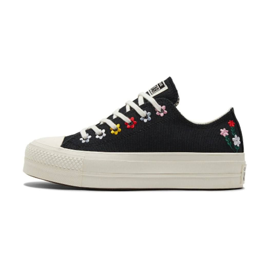 (W) Converse Chuck Taylor All Star Lift Platform Low 'Floral Embroidery' US 11W | Novelship